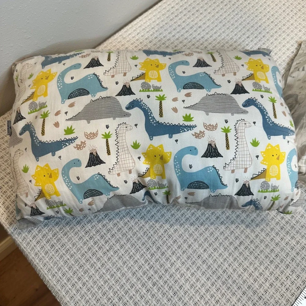KeaDreams PharMeDoc Toddler Pillow Set Kids 13x18 Multi Dinosaur Safari Animal